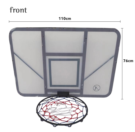 OEM Tilpasset Basketball Backboard For Sportsman Veggmontert Basketball Stativ På lager